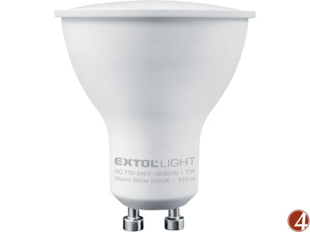 žárovka LED reflektorová, 7W, 510lm, GU10, teplá bílá