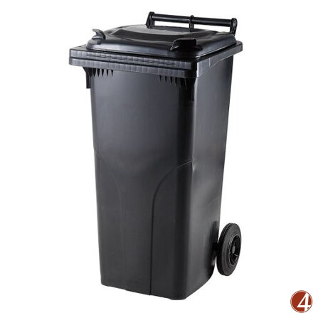 Popelnice plastová 120l černá