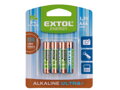 Baterie alkalické, 4ks, 1,5V AAA (LR03)