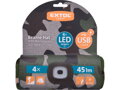 čepice s čelovkou 4x45lm, USB nabíjení, maskovací, univerzální velikost