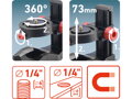 Držák-stativ nastavitelý, magnetický na laser/kameru, 1/4