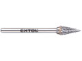 Fréza karbidová, konická-jehlan, ⌀6x13mm, ⌀stopky 3mm, sek střední (double-cut)