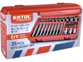 Hlavice a hroty Torx sada 35ks, 1/4