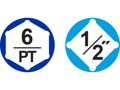Hlavice nástrčné 1/2