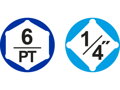 Hlavice nástrčné 1/4