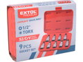 Hlavice zástrčné TORX, sada 9ks, 1/2