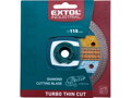 Kotouč diamantový řezný, turbo Thin Cut, suché i mokré řezání, O 115x22,2x1,5mm