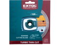 Kotouč diamantový řezný, turbo Thin Cut, suché i mokré řezání, O 125x22,2x1,5mm