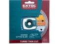 Kotouč diamantový řezný, turbo Thin Cut, suché i mokré řezání, O 150x22,2x1,8mm