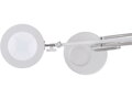 Lampa stolní s lupou, USB napájení, bílá, 2400lm, 3 barvy světla, 5x zvětšení