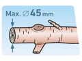Nůžky na větve teleskopické převodové dvousečné, 670-940mm, HCS