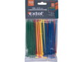 Pásky stahovací barevné, 100x2,5mm, 100ks, (4x25ks), 4 barvy, nylon PA66