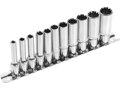 POŠK. OBAL hlavice nástrčné prodloužené, MULTI-LOCK, sada 11ks, 1/4
