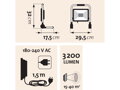 Reflektor LED, 3200lm, se stojanem