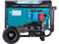 REPAS elektrocentrála benzínová a plynová (LPG/NG) 17HP/8,2kW/10,2kVA (400V), 6,5kW (230V), elektrický start, dálkové ovládání, podvozek