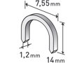 Spony oblé, balení 1000ks, 14mm, 7,55x0,52x1,2mm