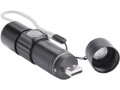 Svítilna 150lm, zoom, USB nabíjení, XPE 3W LED