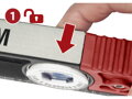 Vodováha kovová s magnety, 600mm, 3libely (1x360°otočná)