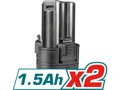 Vrtací šroubovák AKU, 12V, Li-ion (2x), 1500mAh