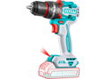Vrtací šroubovák aku s příklepem, 20V Li-ion, brushless, 2000mAh, industrial, bez baterie a nabíječky