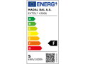žárovka LED mini, 5W, 410lm, E27, teplá bílá