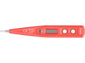 Zkoušečka napětí digitální s displejem 12-220V, délka 146mm, pro AC/DC (střídavý/stejnosměrný proud)