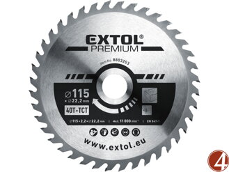 Kotouč pilový s SK plátky, O 115x2,2x22,2mm, 40T