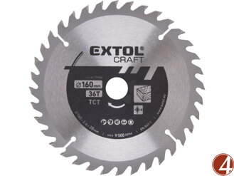 Kotouč pilový s SK plátky, O 160x2,4x20mm, 36T