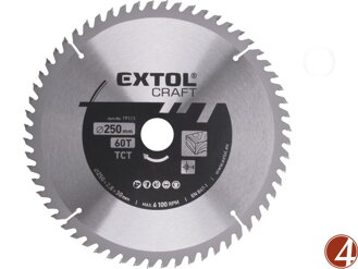 Kotouč pilový s SK plátky, O 250x2,8x30mm, 60T