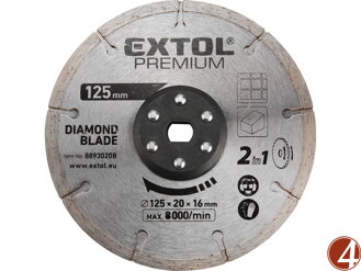 Kotouč řezný, diamantový, 125x20mm