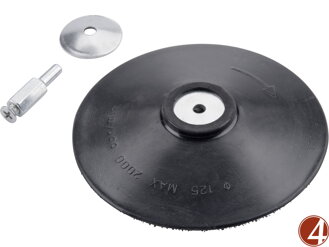 Nosič brusných výseků, do vrtačky - suchý zip, O 125mm,