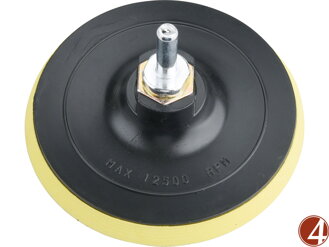 Nosič brusných výseků - M14, suchý zip s redukcí úchytu do vrtačky, 115mm
