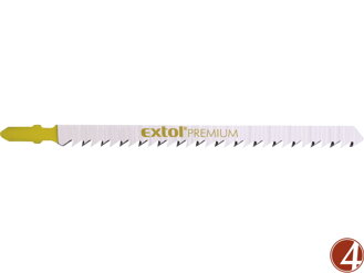 Plátky do přímočaré pily 5ks, 126x4,0mm, HCS