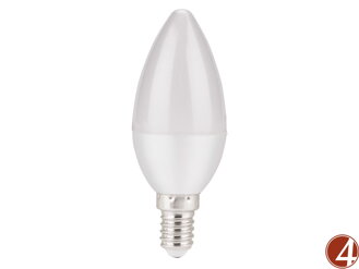 žárovka LED svíčka, 5W, 440lm, E14, denní bílá