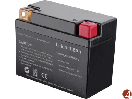 Akumulátor pro elektrický start, Li-ion, 12V, 1,6Ah