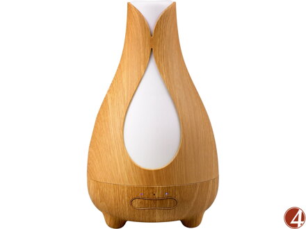 Aroma difuzér TULIP, osvěžovač a zvlhčovač vzduchu, imitace světlého dřeva