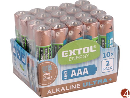 Baterie alkalické, 20ks, 1,5V AA (LR6)