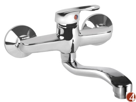 Baterie umyvadlová/dřezová, 150mm, ram. 20cm, 35mm, chrom