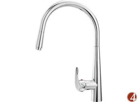 Baterie umyvadlová stojánková teleskopická, horní ramínko, chrom Baterie umyvadlová stojánková teleskopická, horní ramínko, chrom