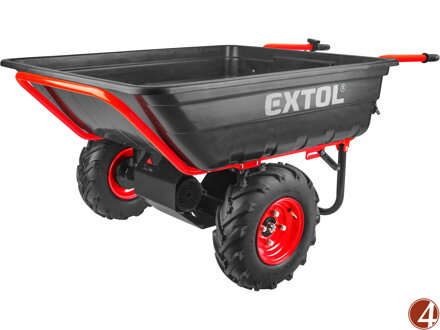 POŠK. OBAL dvoukolák nákladní s převodovkou aku, 300kg, 300l, 40V Li-ion, 6Ah