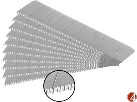 Břity ulamovací se zoubkovým ostřím, 18mm, 10ks, SK5