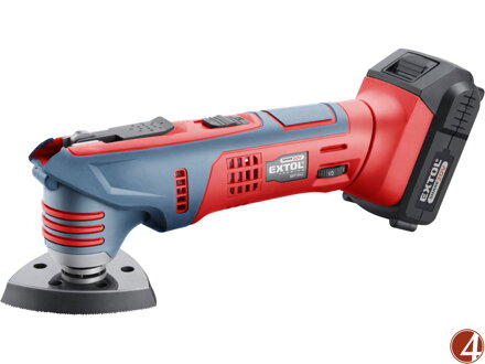 Bruska multifunkční aku SHARE20V, rychloupínací, 20V Li-ion, 2000mAh Bruska multifunkční aku SHARE20V, rychloupínací, 20V Li-ion, 2000mAh