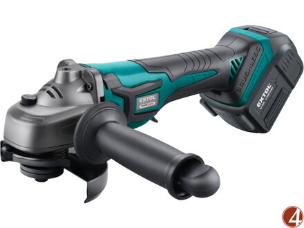 Bruska úhlová aku SHARE20V, 125mm, BRUSHLESS, 20V Li-ion, 4000mAh