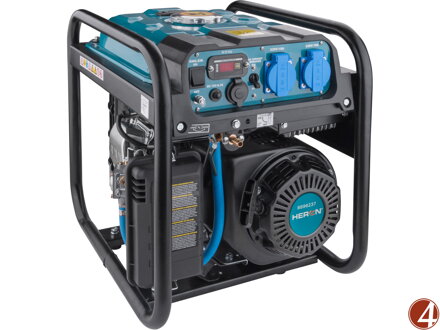 Elektrocentrála digitální invertorová (benzín/LPG/NG), 7,5HP/4kW