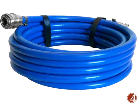 Hadice vzduchová PVC s rychlospojkami, 1/4', vnitřní O 6mm, vnější O 12mm, L 10m