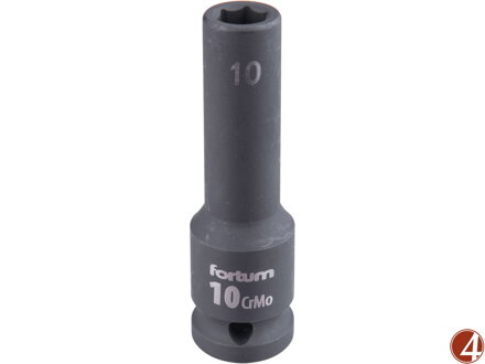 Hlavice nástrčná rázová 1/2", 10mm, L 78mm, CrMoV