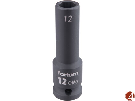 Hlavice nástrčná rázová 1/2", 12mm, L 78mm, CrMoV