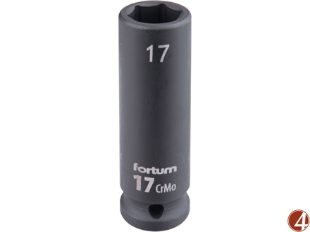 Hlavice nástrčná rázová 1/2", 17mm, L 78mm, CrMoV