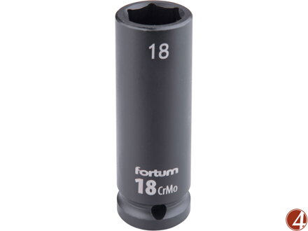 Hlavice nástrčná rázová 1/2", 18mm, L 78mm, CrMoV