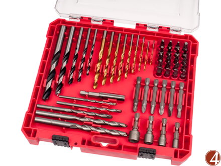 Hroty a vrtáky komb. sada 50ks, HSS, CrV, SK